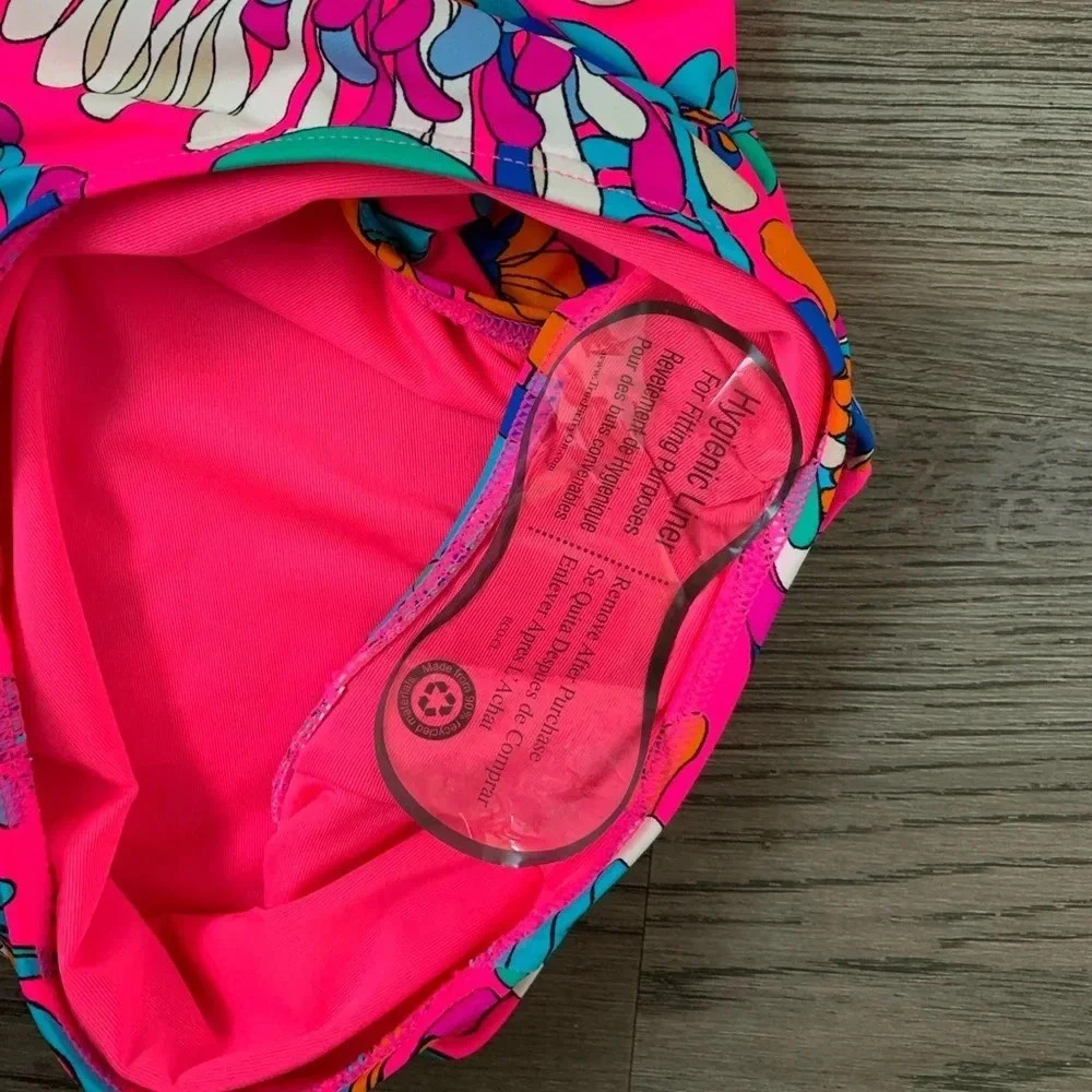 Kate Spade Sea Garden One Piece Underwire Swimsuit - Size S - Radiant Pink - NWT - Picture 7 of 9